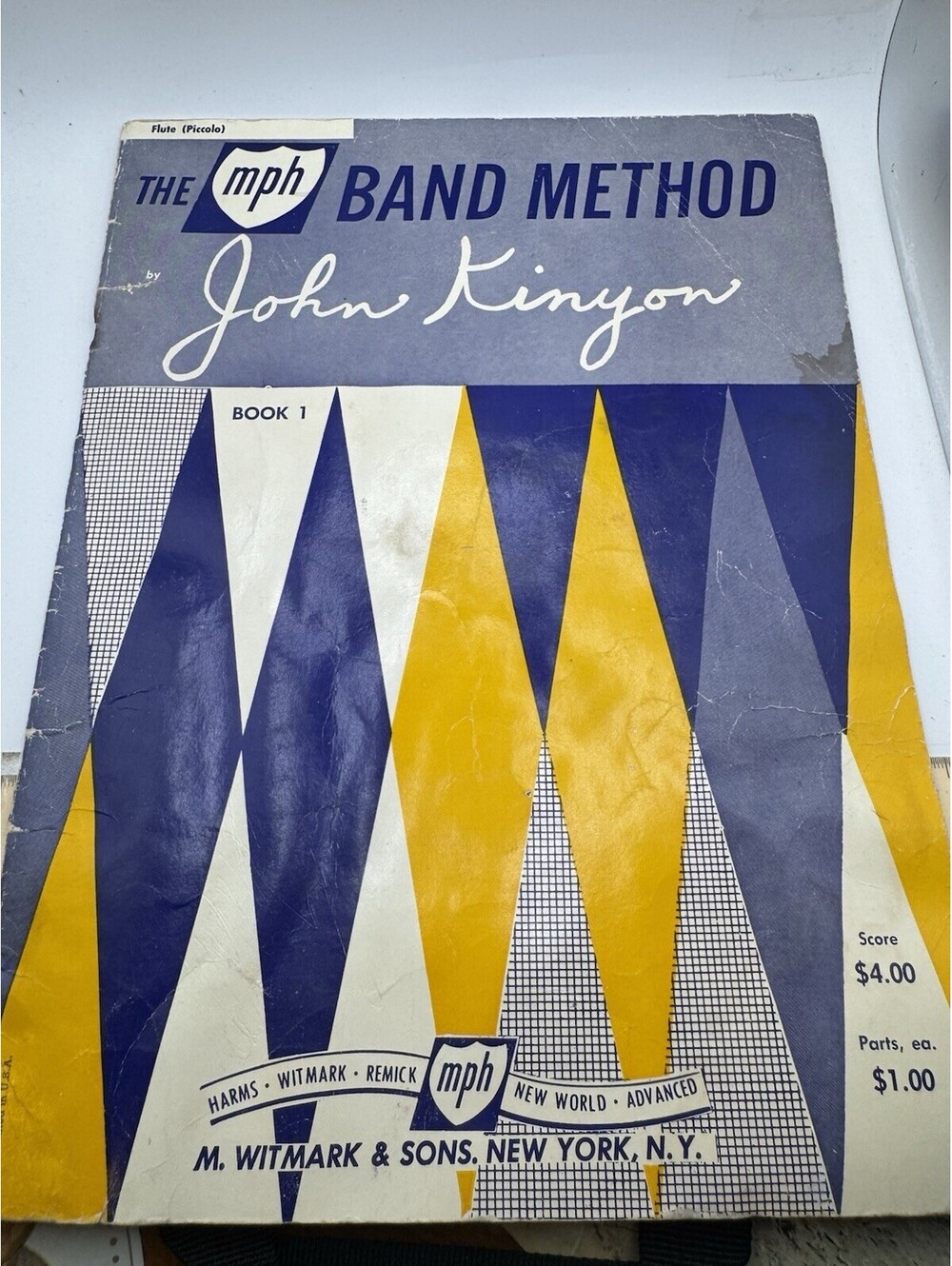 Bb Cornet (Trumpet) MPH Band Method - Book 1 By John Kinyon - 1962 Song Book!